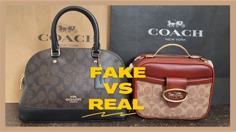 vintage coach fake vs real|genuine coach purse.